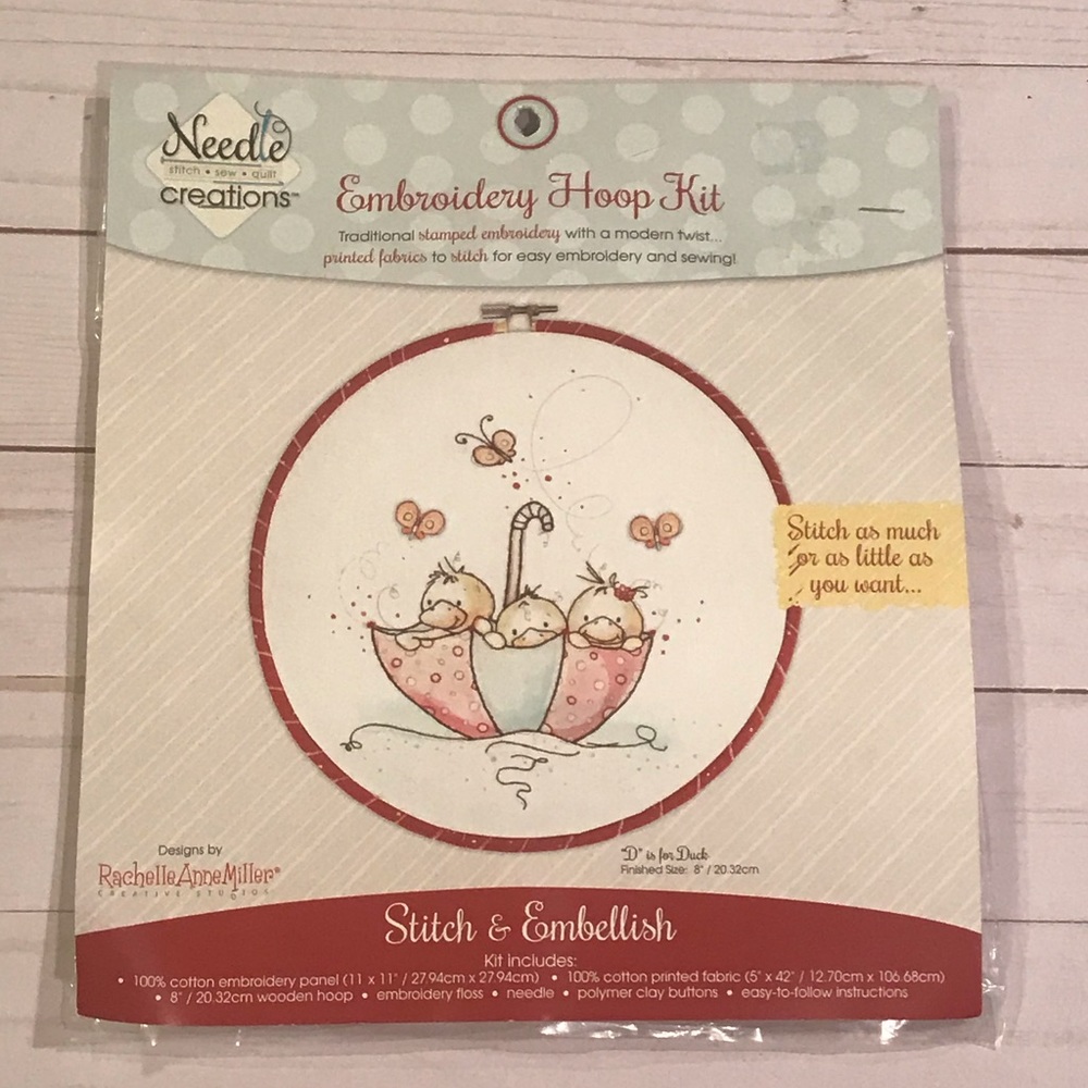Duck Embroidery Hoop Kit